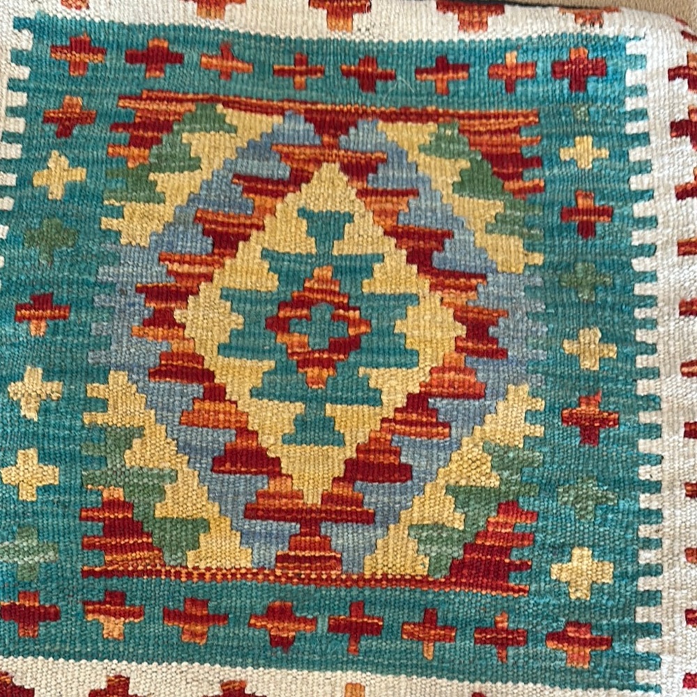 Colorful Geometric Patterned Textile